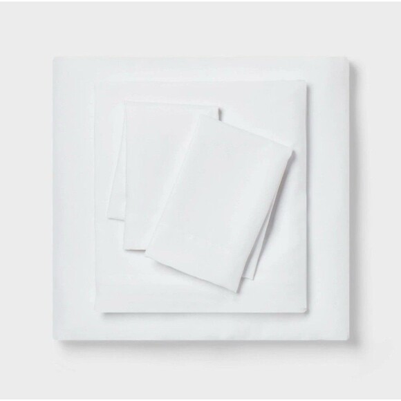 8pc Queen Pinch Pleat Comforter Set White - Threshold - Picture 7 of 9